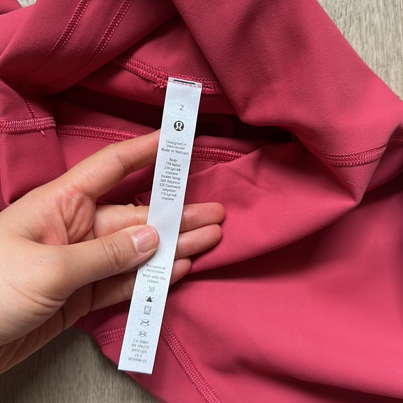 NWT wunder train tight 25" vintage rose size 2 lululemon - Picture 5 of 13